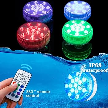 Amazon | LED潜水ライト 水中ライト 防水 電池式 15LED 高輝度